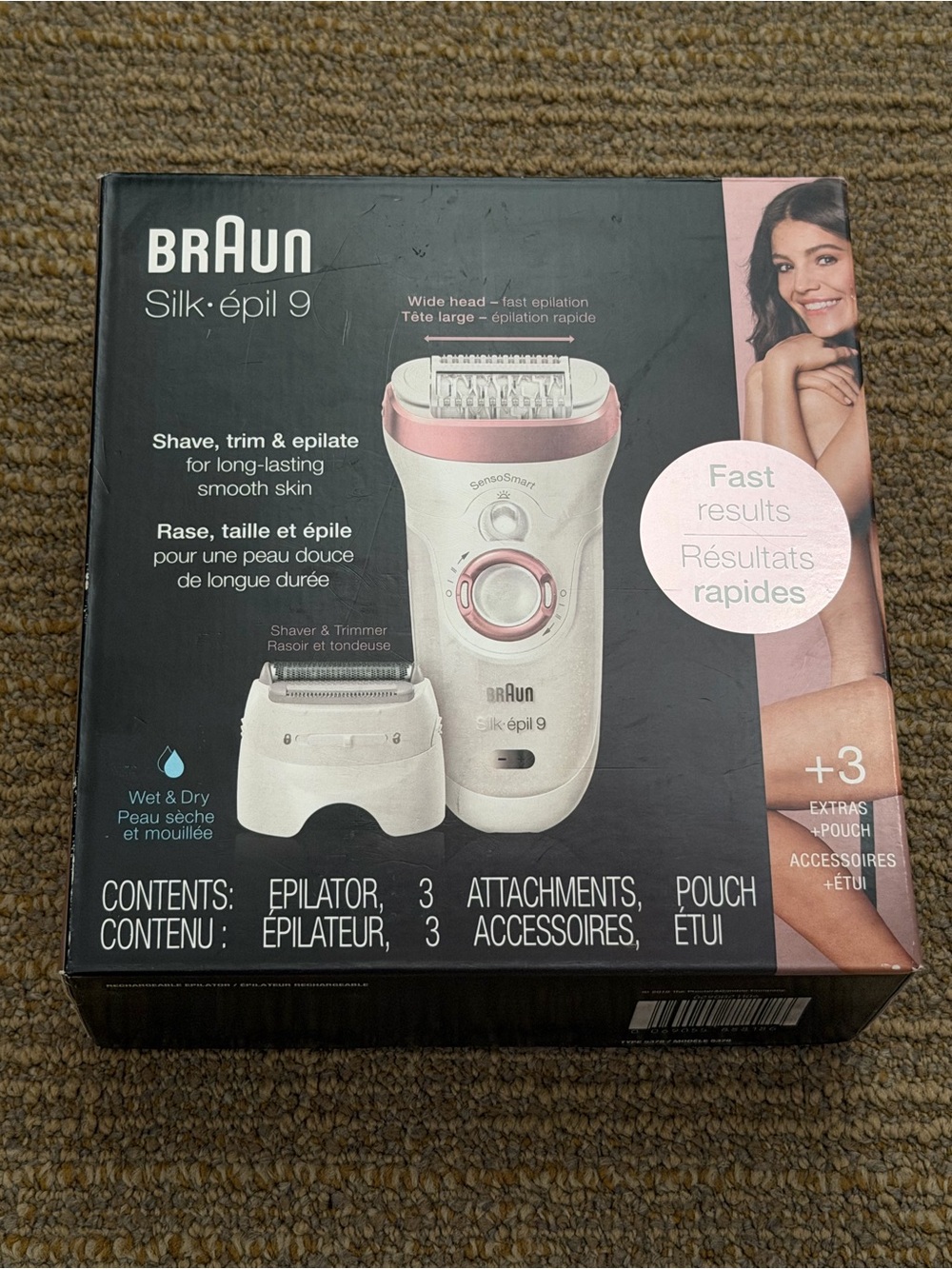 Silk-épil 9 Women's Epilator - White & Pink